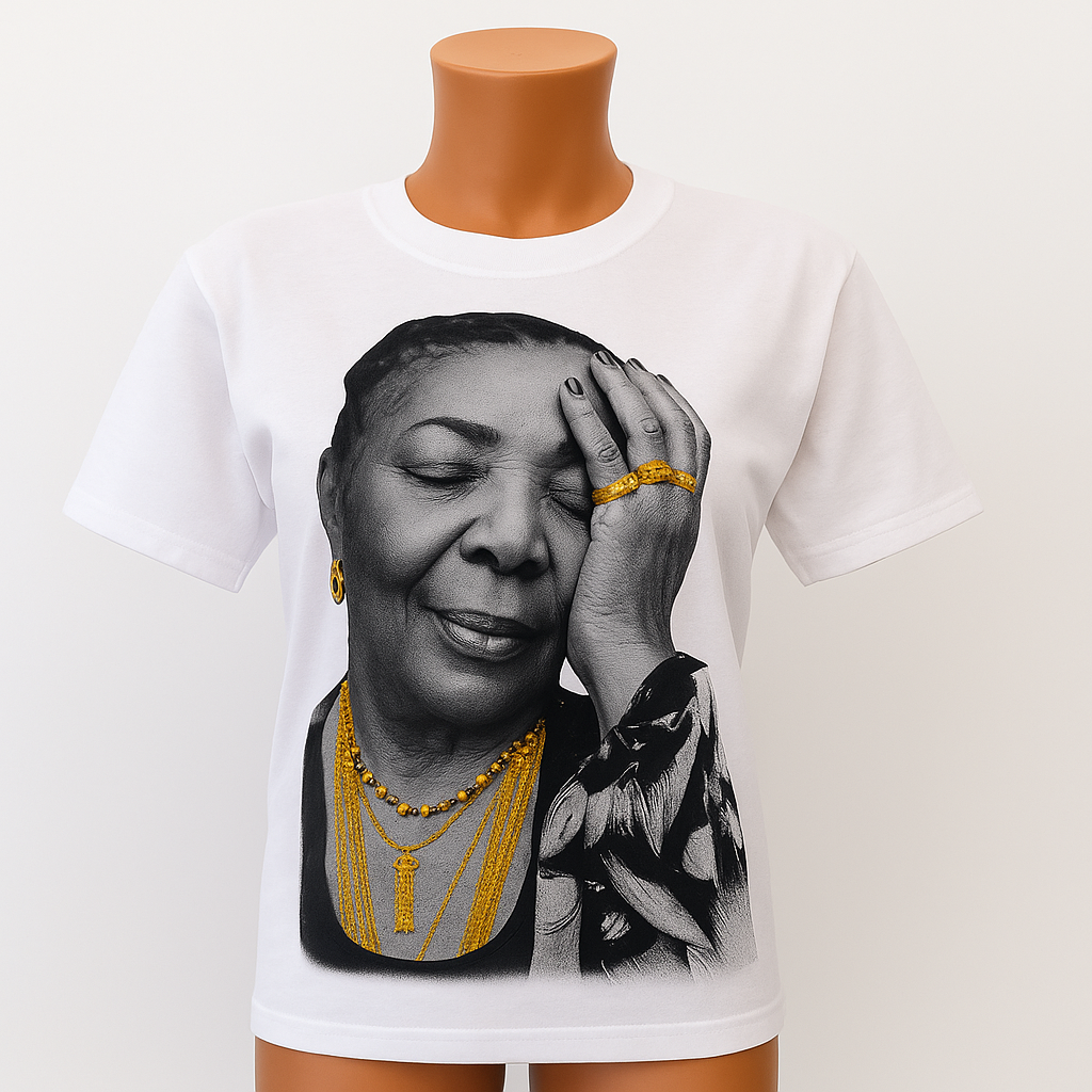 Cesária Évora Tribute T-Shirt – Unisex White Edition