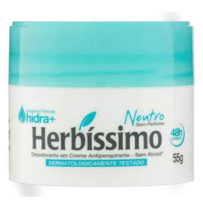 Herbíssimo Antiperspirant Cream Deodorant 55g (5 Scents)