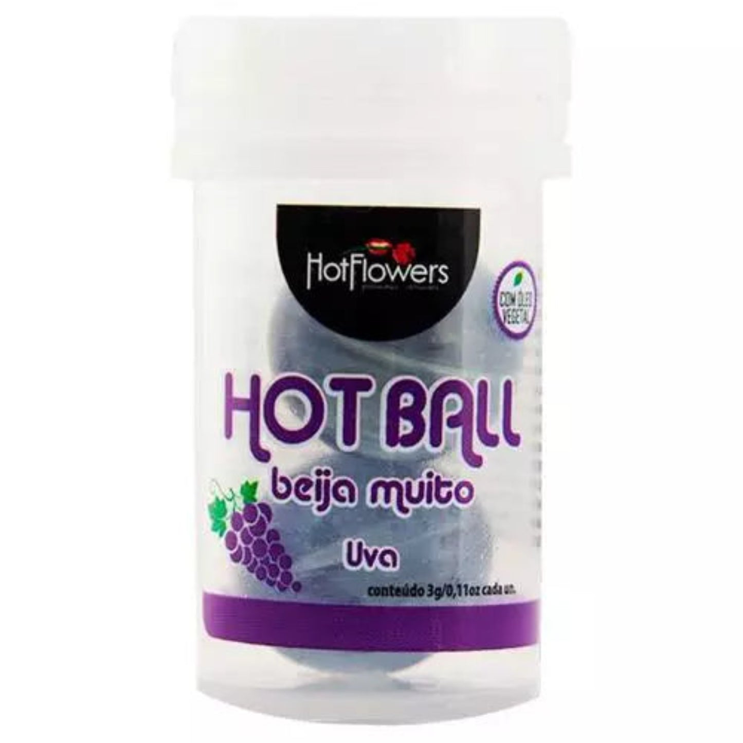 Hot Ball Beija Muito – Grape (Heating & Kissable)