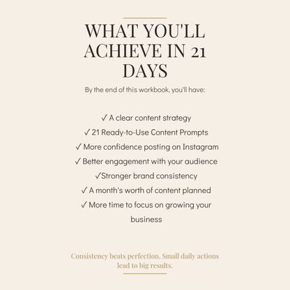 21 Days of Instagram Content – Digital Ebook