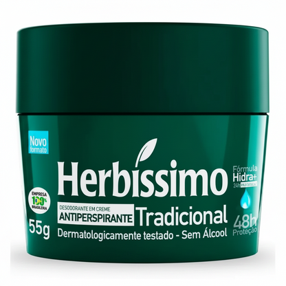 Herbíssimo Antiperspirant Cream Deodorant 55g (5 Scents)