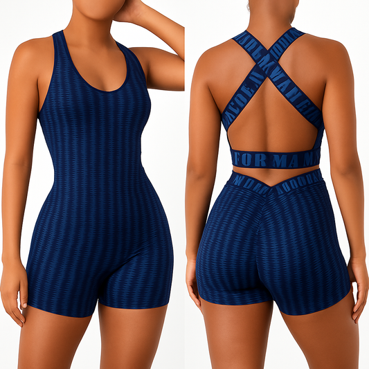 Navy blue fitness /jumpsuit