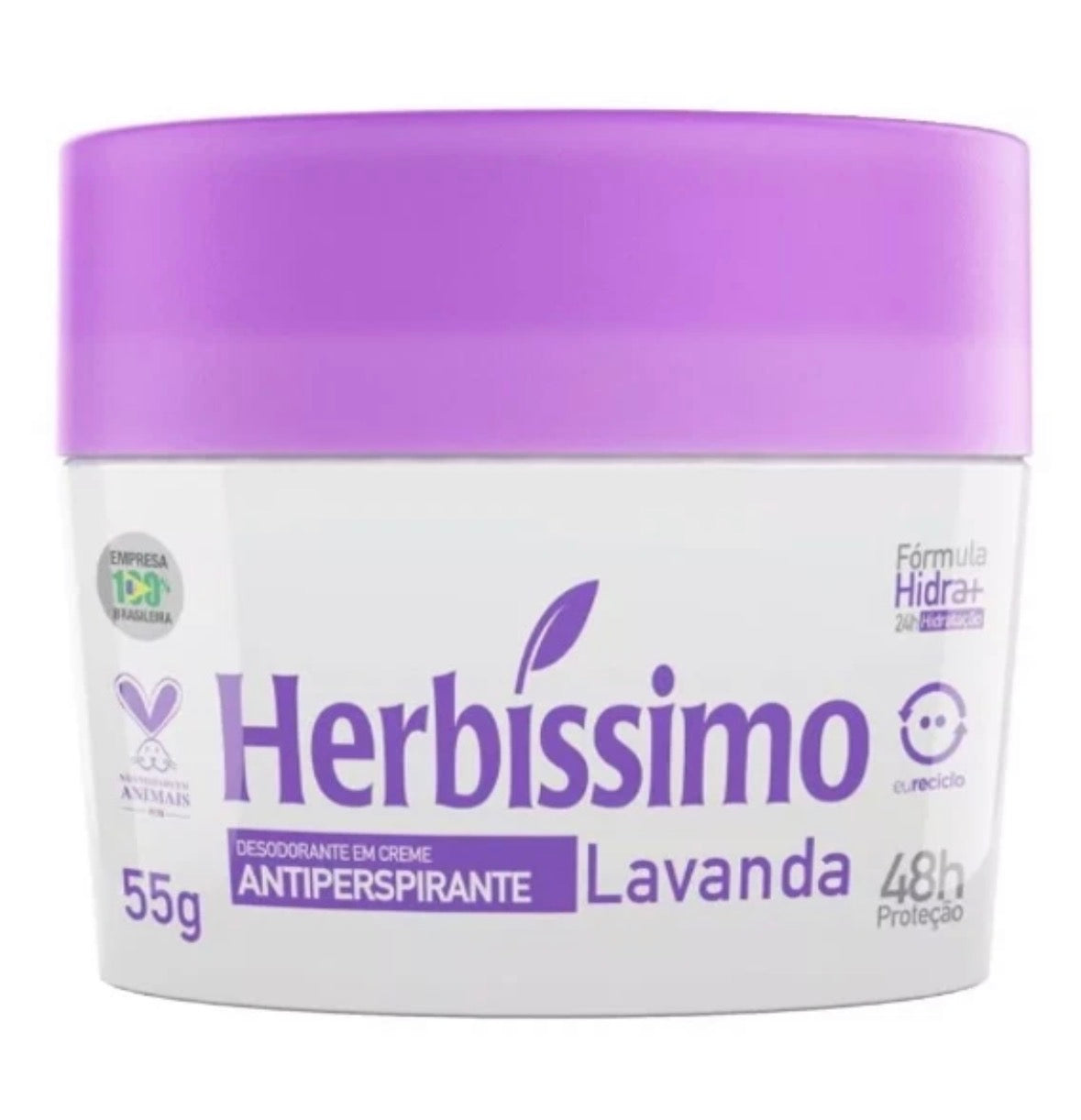 Herbíssimo Antiperspirant Cream Deodorant 55g (5 Scents)