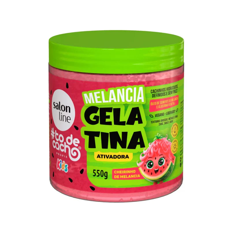 Salon Line Gelatina Ativadora de Cachos Melancia – SOS Cachos 550g