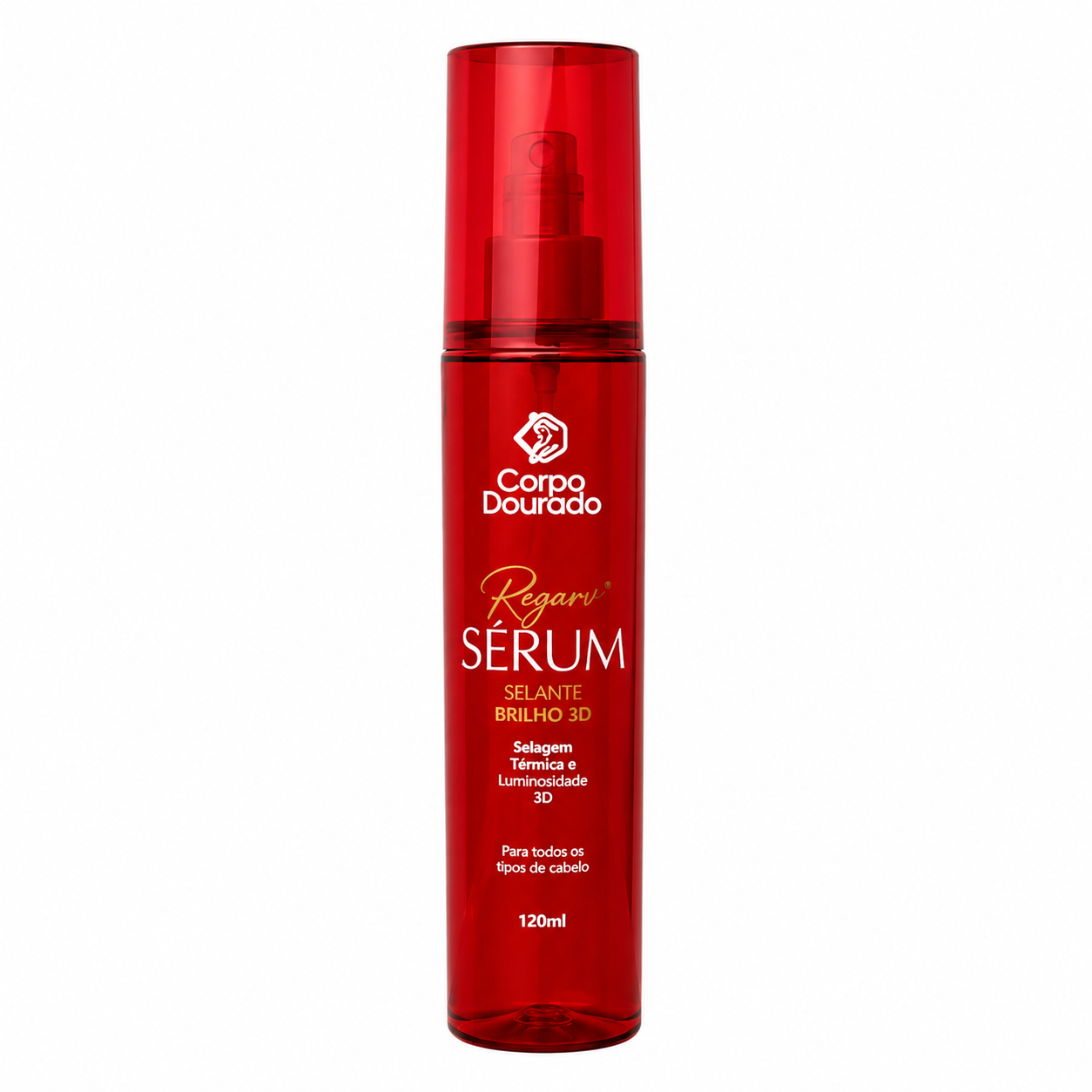 Corpo Dourado Regarv Sérum Spray Selante Brilho 3D 120ml