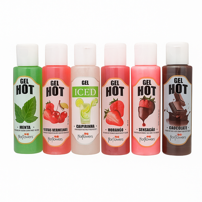 Hot & Iced Intimate Gel – Warming & Cooling 6 different Flavoured Stimulation – 15ml