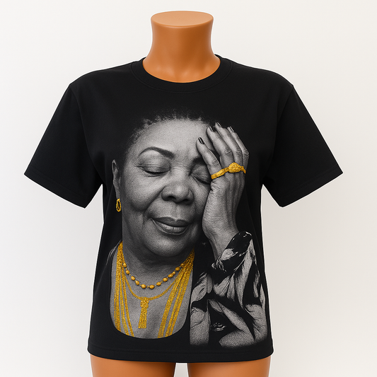 Cesária Évora Tribute T-Shirt (Black) Unisex